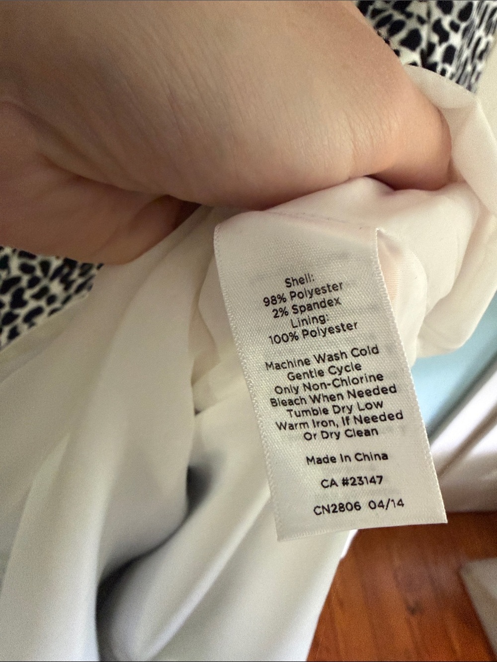 Talbots Black and White Animal-Print Midi Dress - Picture 3 of 7
